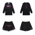Albino Preto MMA set A&P x KISS rashguard and shorts set front view
