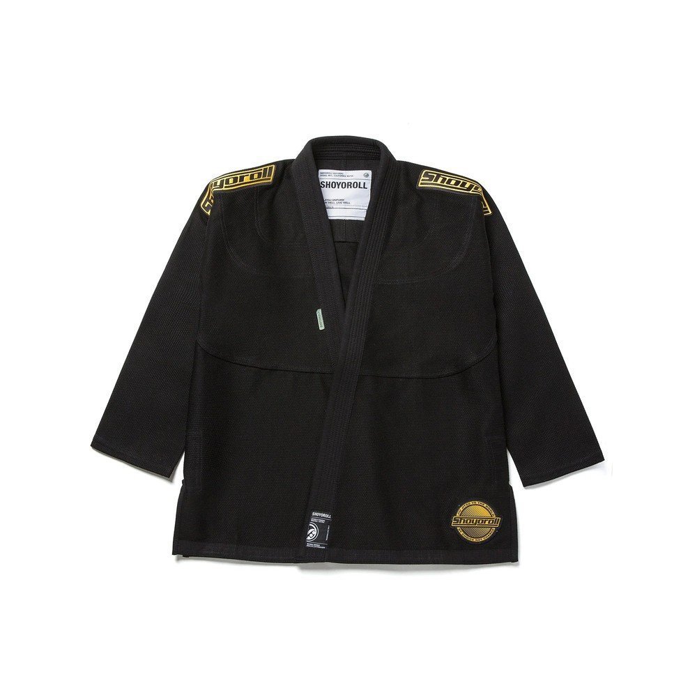 shoyoroll-griffon-competitor-black-gi-1-1.jpg Shoyoroll Griffon Competitor Black BJJ Gi - Image 1