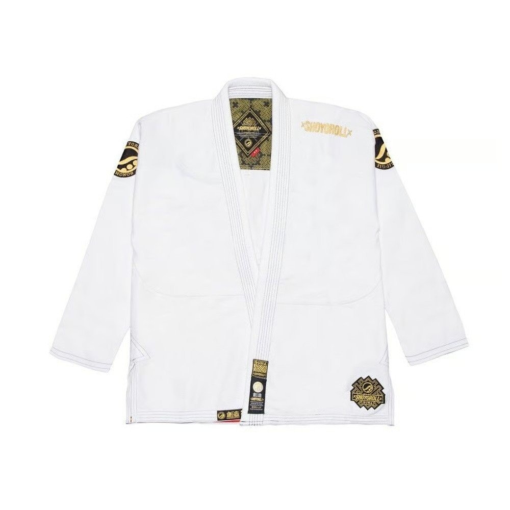 shoyoroll-guma-2015-white-gi-1.jpg Shoyoroll GUMA 2015 White BJJ Gi – Competition Ready - Image 1