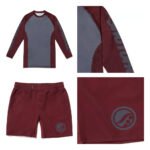 Shoyoroll Maroon Nogi Set – Comp Edition 20.7 Short Sleeve Rashguard and Shorts Kit