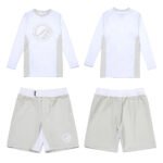 Shoyoroll Monochrome White Set – Batch #122 Long Sleeve Rashguard and Shorts Kit