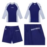 Shoyoroll Navy Raglan Set – Comp Standard 24.2 Long Sleeve Rashguard and Shorts Kit