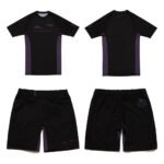 Shoyoroll Purple Panel Set – Competitor 20.10 Short Sleeve Rashguard and Shorts Kit