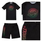 Shoyoroll Red Green Set – Competitor 20.8 Short Sleeve Rashguard and Shorts Kit