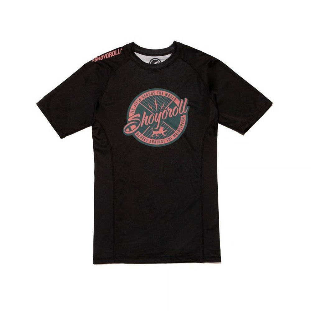 Shoyoroll Salmon Teal Rashguard front view