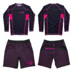 Shoyoroll Wireframe Pink Set – Long Sleeve Rashguard and Shorts Kit