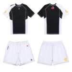 Top Rankin White Set – Shoyoroll Comp Standard 25.3 PW Ranked Short Sleeve Rashguard and Shorts Kit